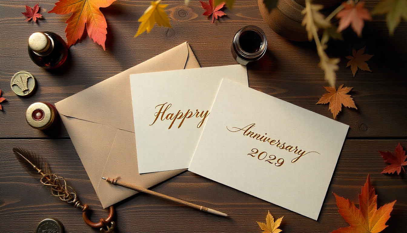 custom anniversory greeting card printing London